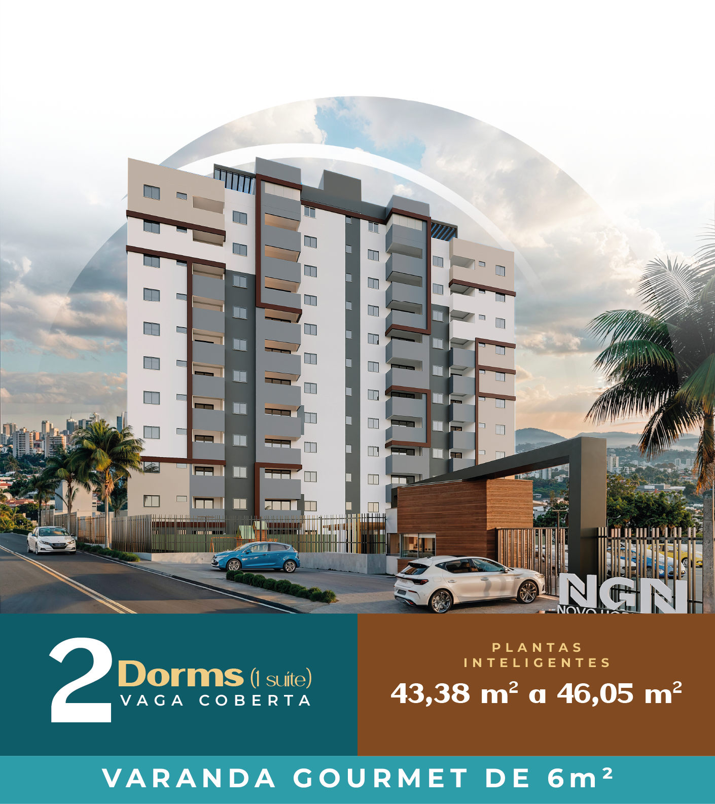 Fachada do empreendimento NGN Novo Horizonte